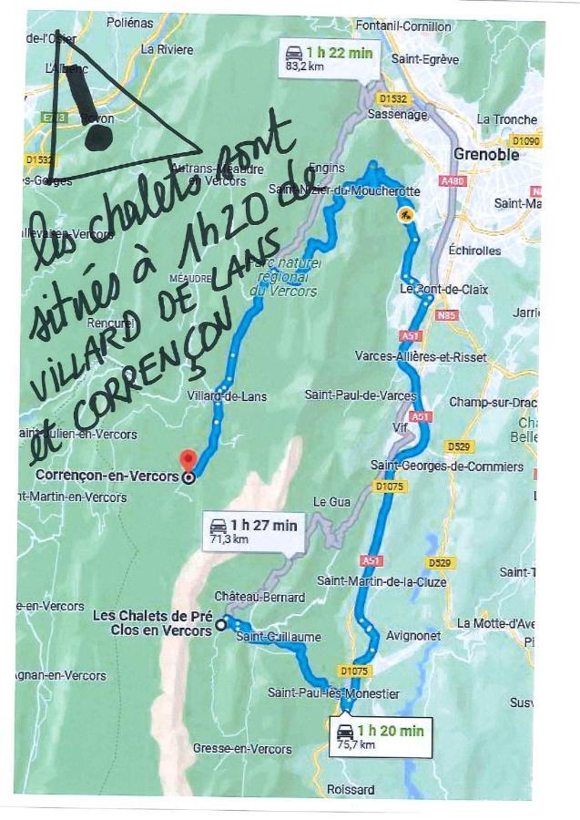 Eterpa Les Chalets De Pre Clos En Vercors Saint-Andéol Εξωτερικό φωτογραφία